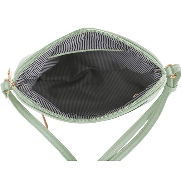 ๐๐๐ NWT! Mint green. Lightweight Medium Dome Crossbody Bag Shoulder Bag - Picture 4 of 5